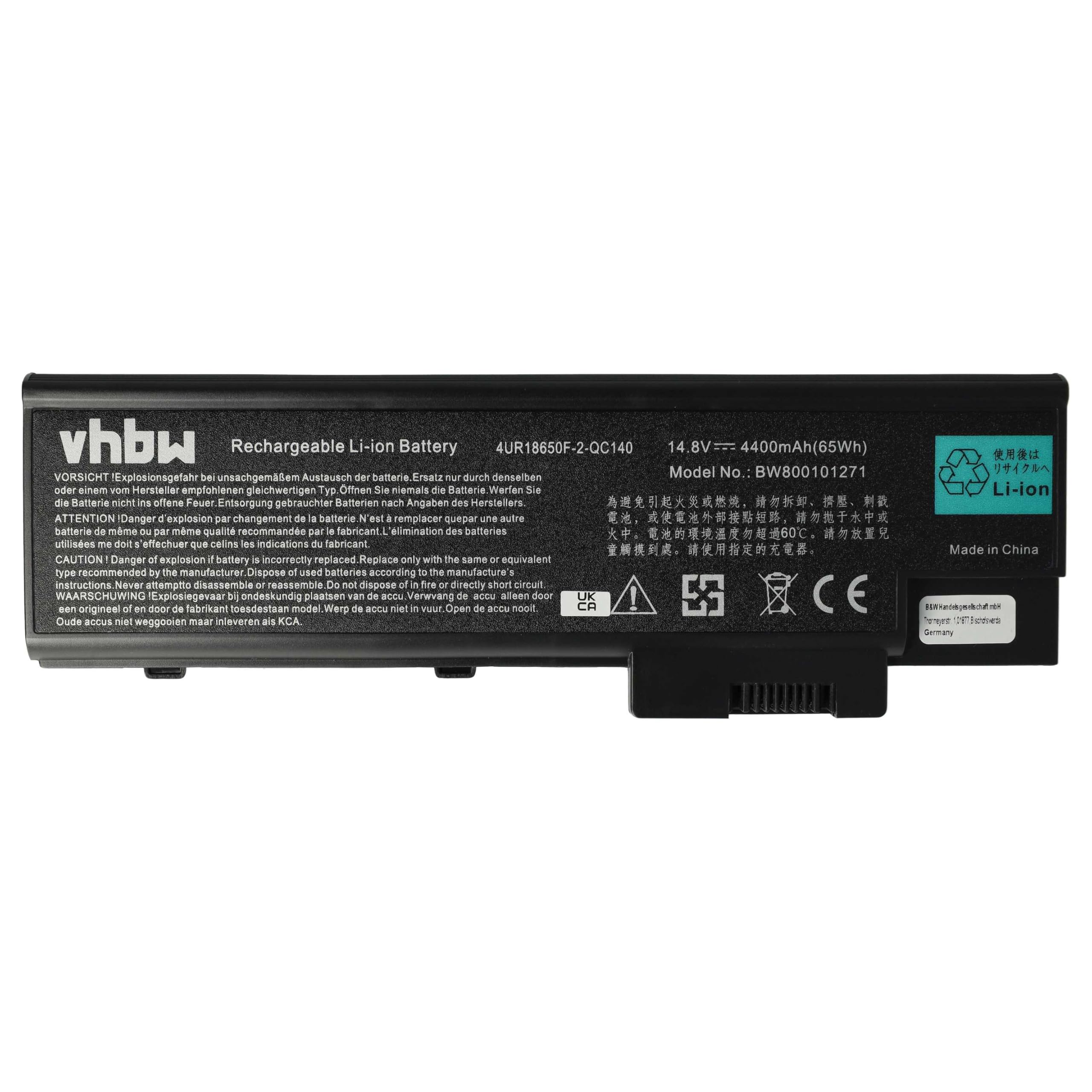 Batteria POTENZIATA 5200mAh 14,8V Per Acer Travelmate 4502/4503/4504 – 8 Celle Li-Ion, Compatibile Italiana, Garanzia 2 Anni