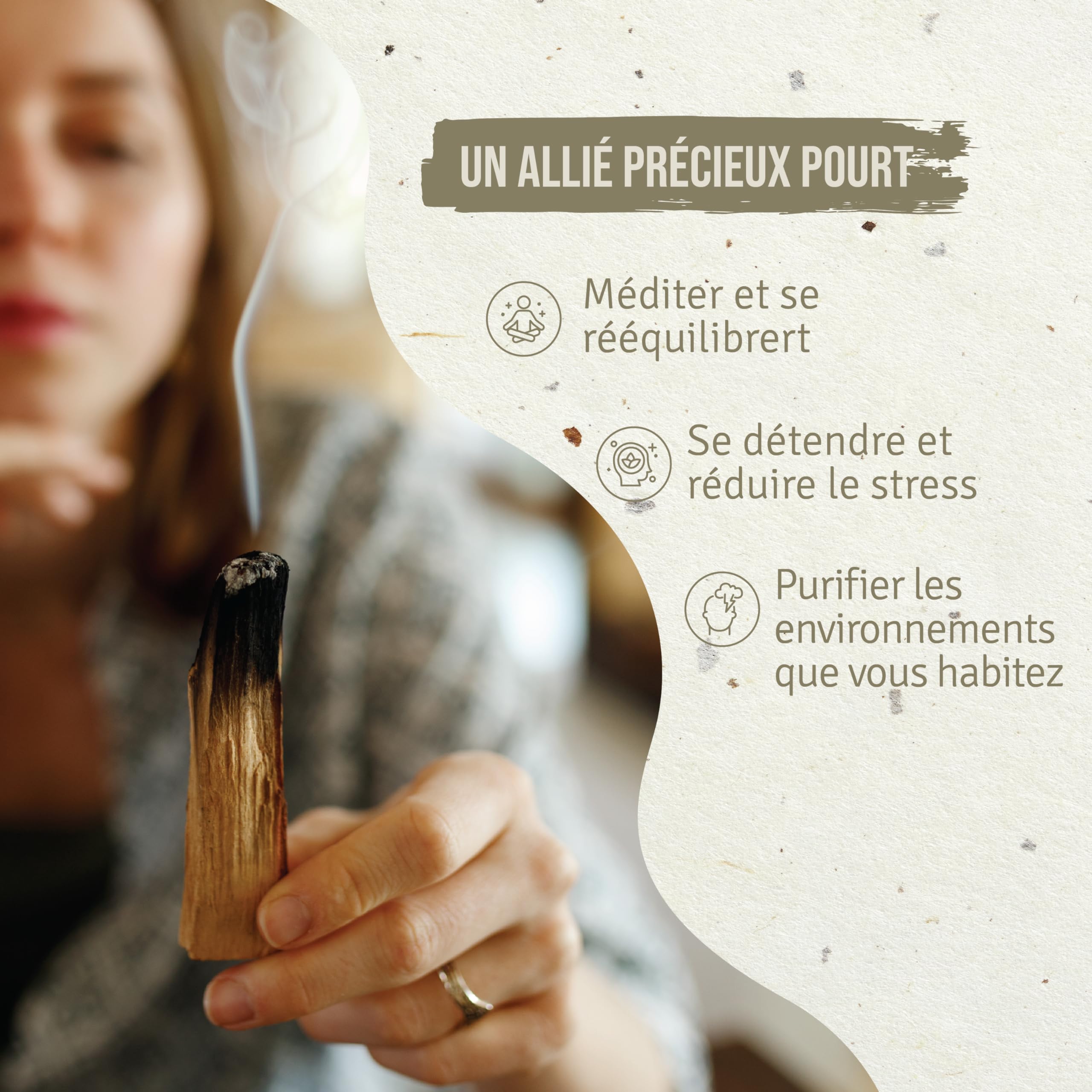 Bursera Graveolens Palo Santo Batons Ayabaca 8 Sztuk Encens Naturel Purification Maison Qualité Supérieure