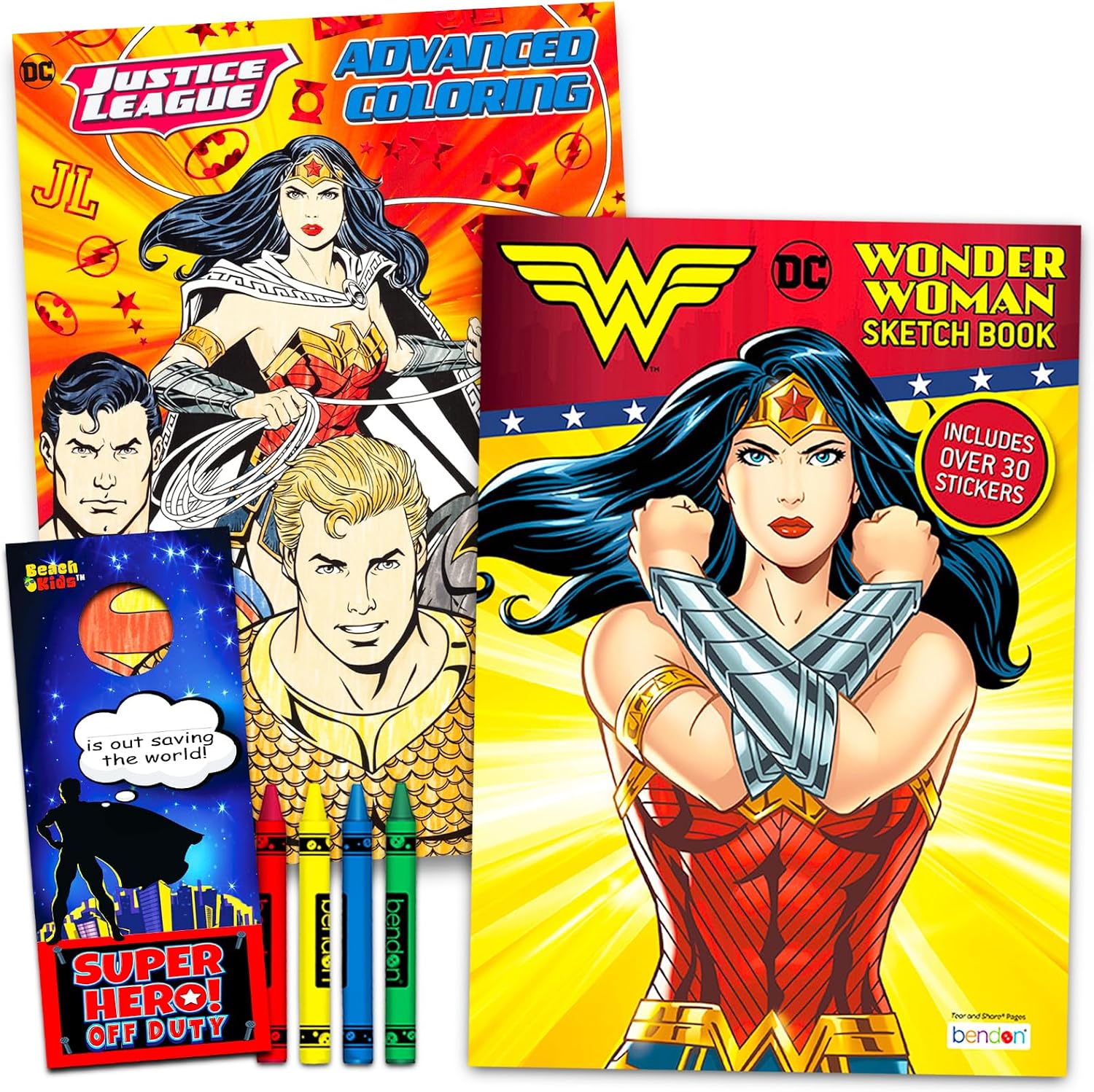 DC Super Hero Girls Coloring and Activity Book Set for Kids - Bundle with Jumbo Coloring Book, Activities, Puzzles, Stickers, Decals, and More Featuring Wonder Woman, Batgirl