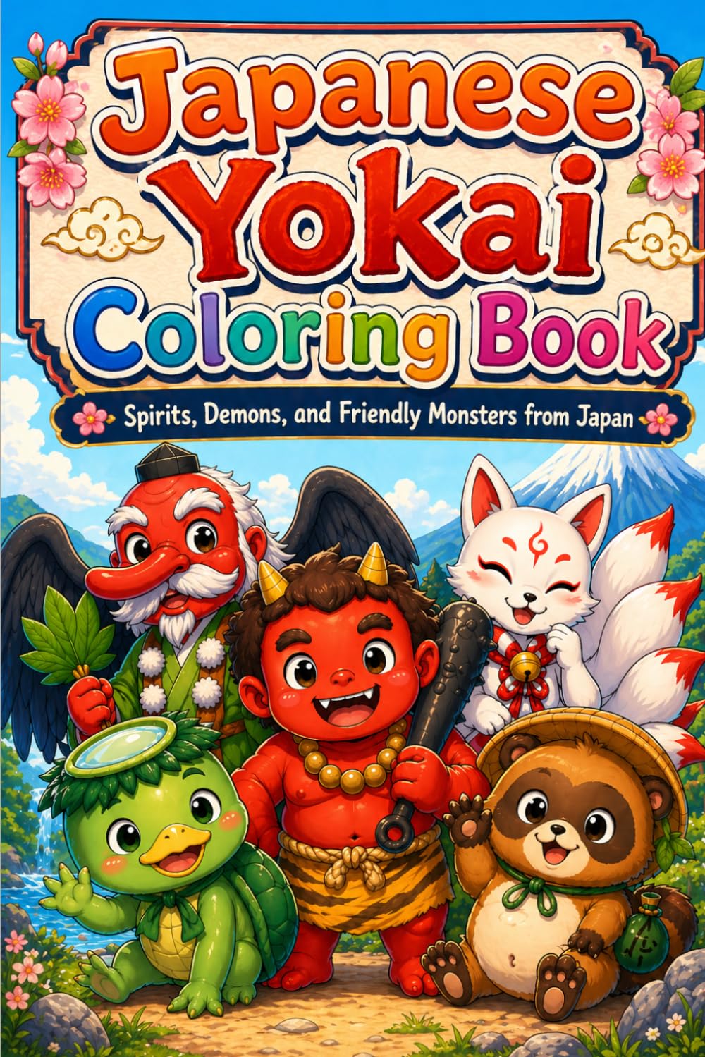 Japanese Yokai Coloring Book: Spirits, Demons, and Friendly Monsters from Japan