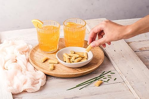 Miniatura 4 de Gavottes Mini crepes crujientes rellenas de queso Boursin francés  Galletas crepé con relleno de ajo Boursin y queso de hierbas  Gavottes Ready to