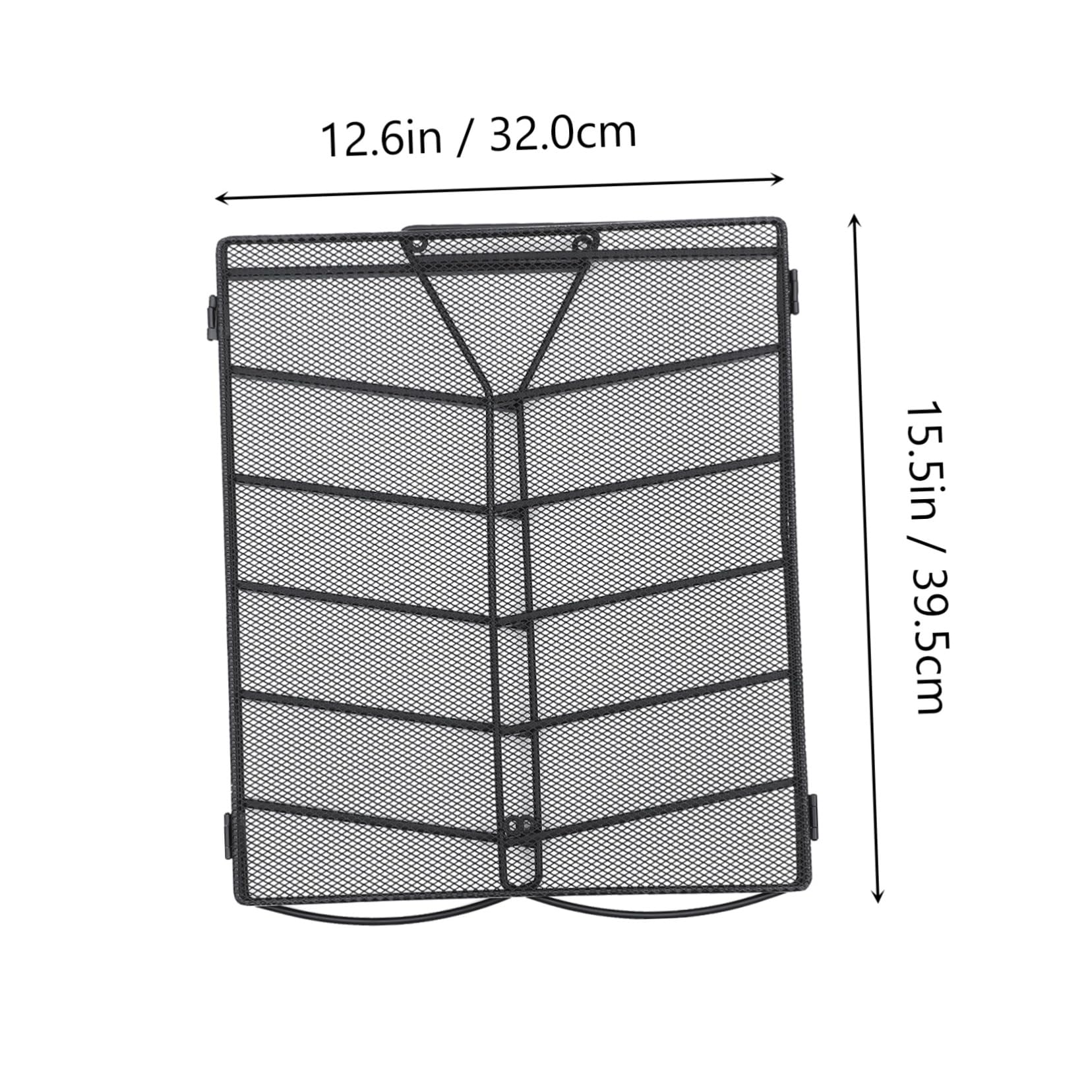 jojofuny 1Set Multi Layer Mesh Document Rack Iron File Organizer for Desktop Efficient File Storage Shelf for Home Office Use Mesh Design