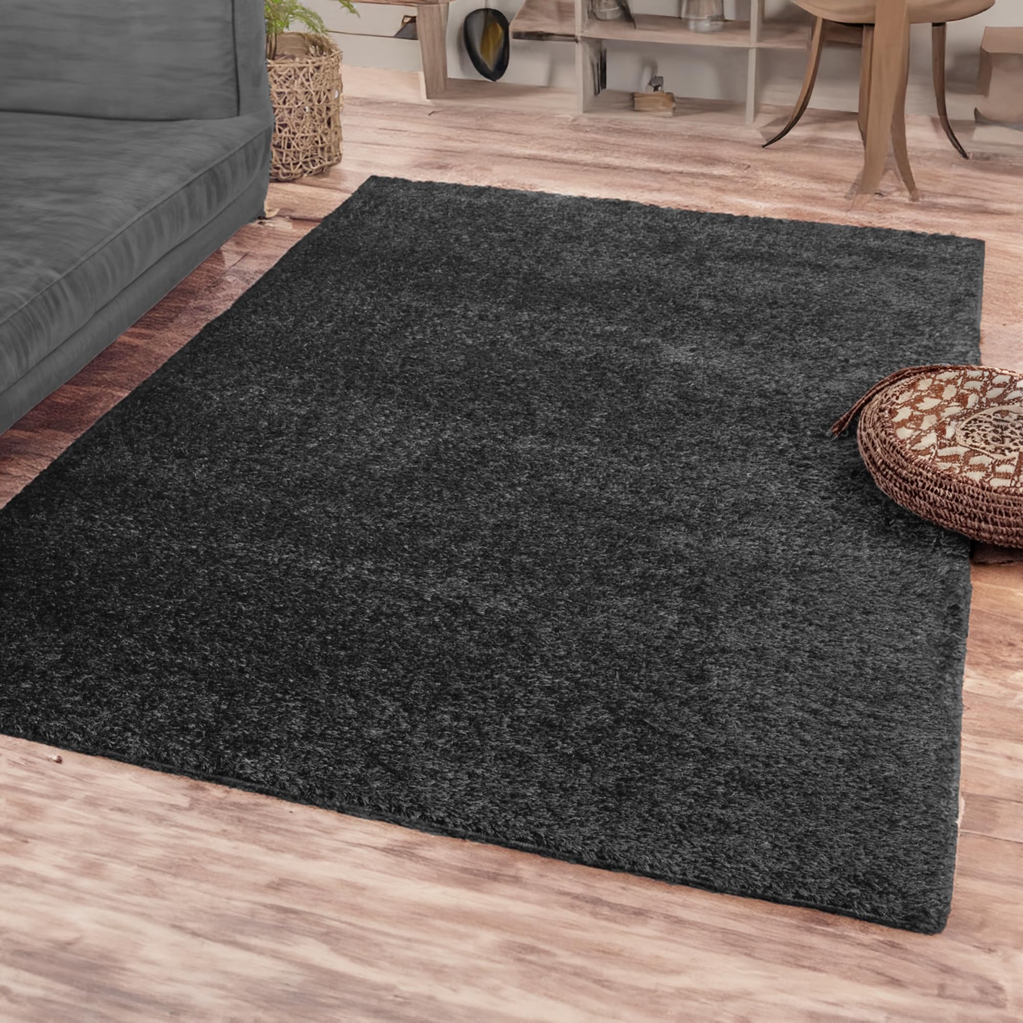 Sponsored Ad - ishro home Premium Fuzzy Shag Carpet for Hall, Rugs for Living Room, Carpets for Living Room | Machine Washable – Soft, Stylish, and Built to Last | (3X5Fts, Grey)