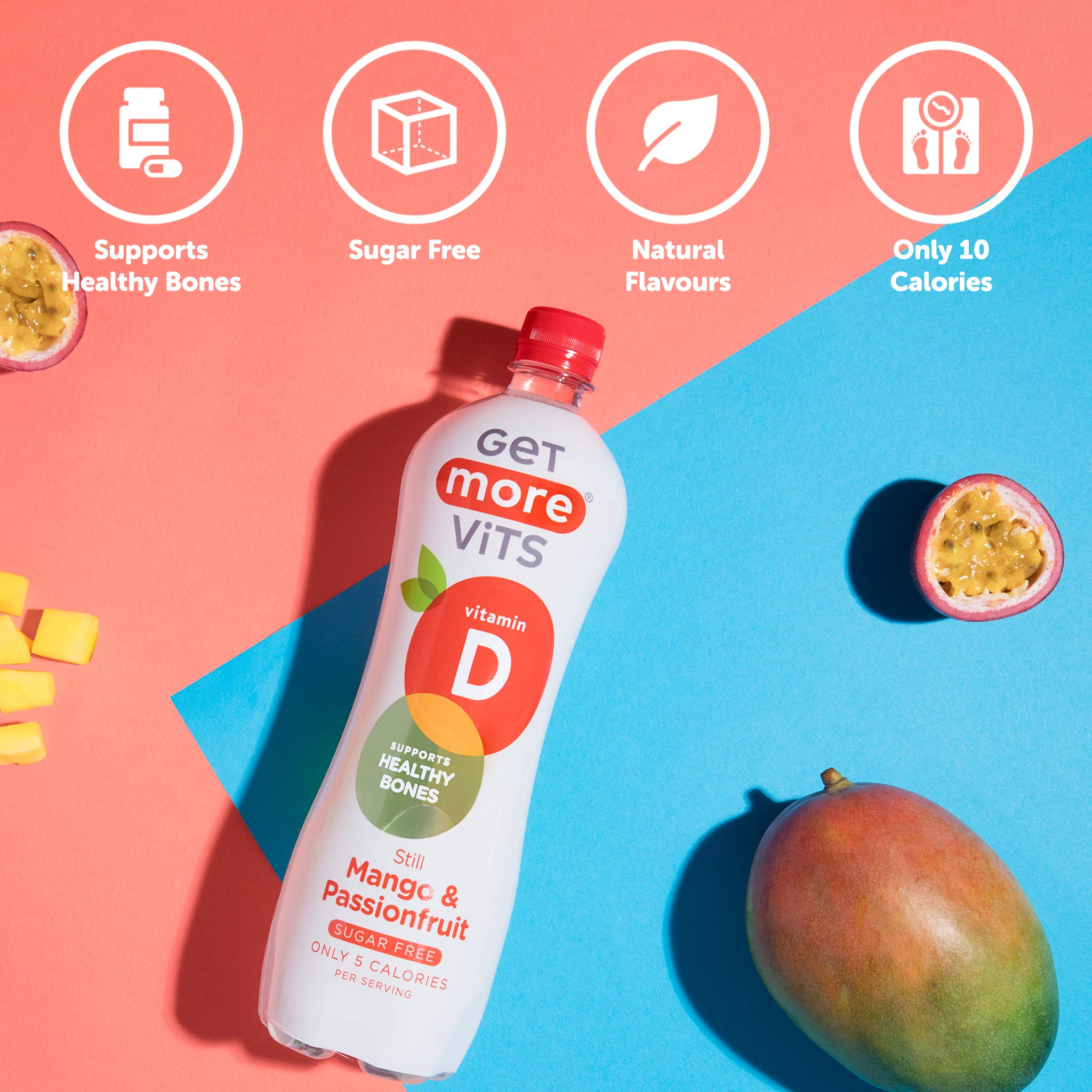 Buy Get More Vits Sparkling Water Low Calorie, Sugar Free