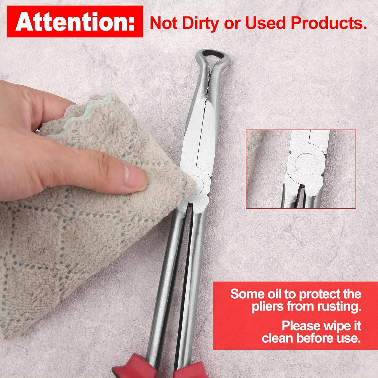 5個 11インチ エクストラロングニードルノーズプライヤーセット ロングリーチストレートプライヤー 45&deg;&amp;90&deg;曲がったノ