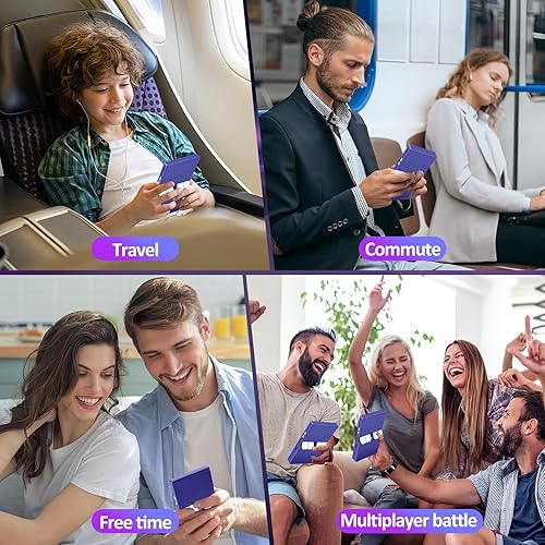 Vista 7 de XF40V - Consola de juegos de mano retro, consola de juegos retro con pantalla IPS de 4.0 pulgadas, sistema Linux integrado de 64G, sistema Linux