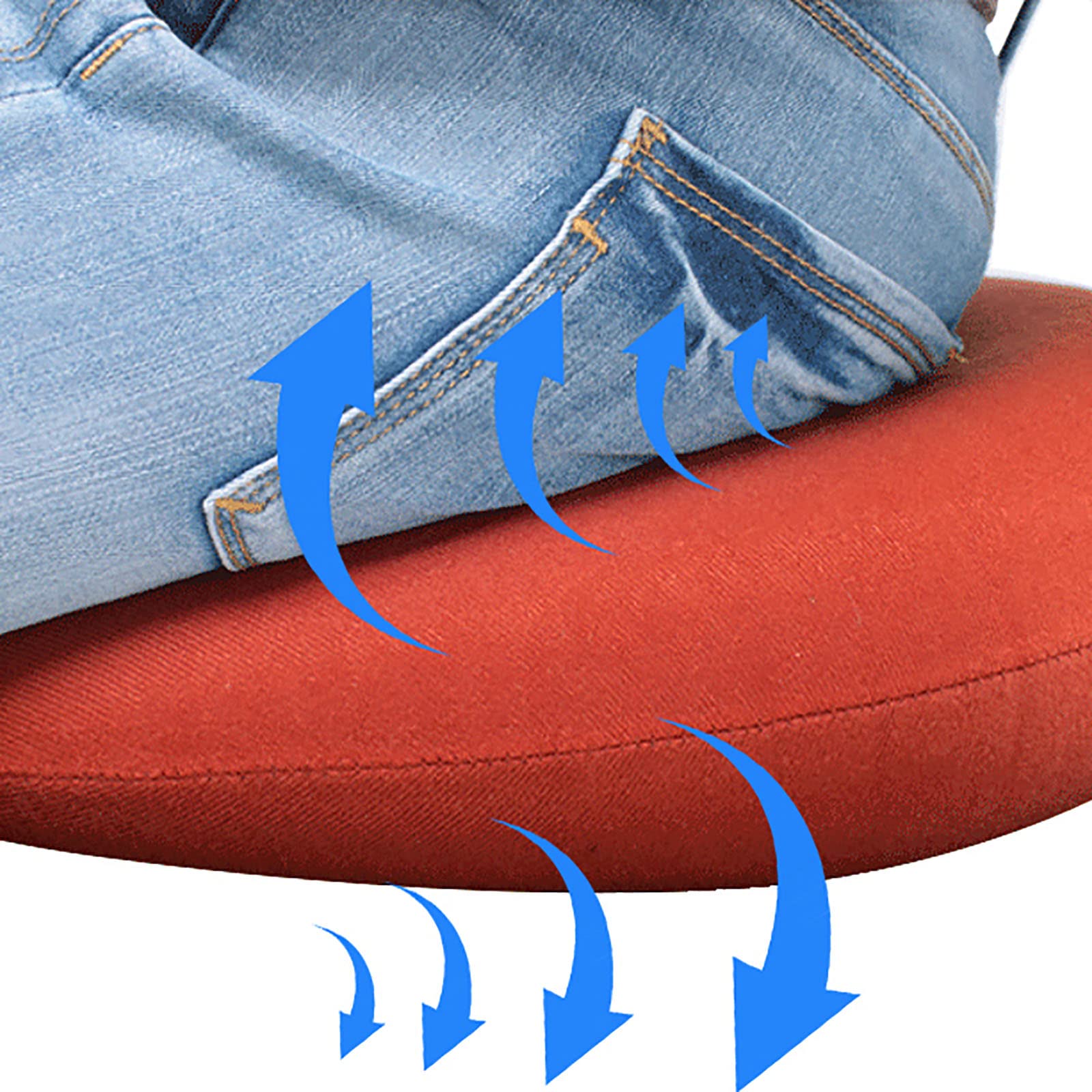Cojín Inflable portátil antiescaras para Asiento de Aire, cojín antiescaras, cojín Inflable Grueso para Pacientes postrados en Cama, Silla de Ruedas, Oficina, Asiento de Aire para Coche, Oficina