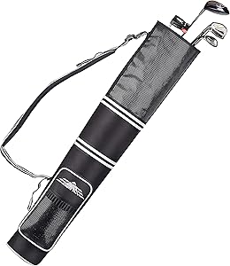 Champkey Professional Golf Sunday Bag (Carry 3-9 Clubs) - 6 Carry Pockets & Adjustable Sling Strap Golf Carry Bag Ideal for Golf Course & Travel