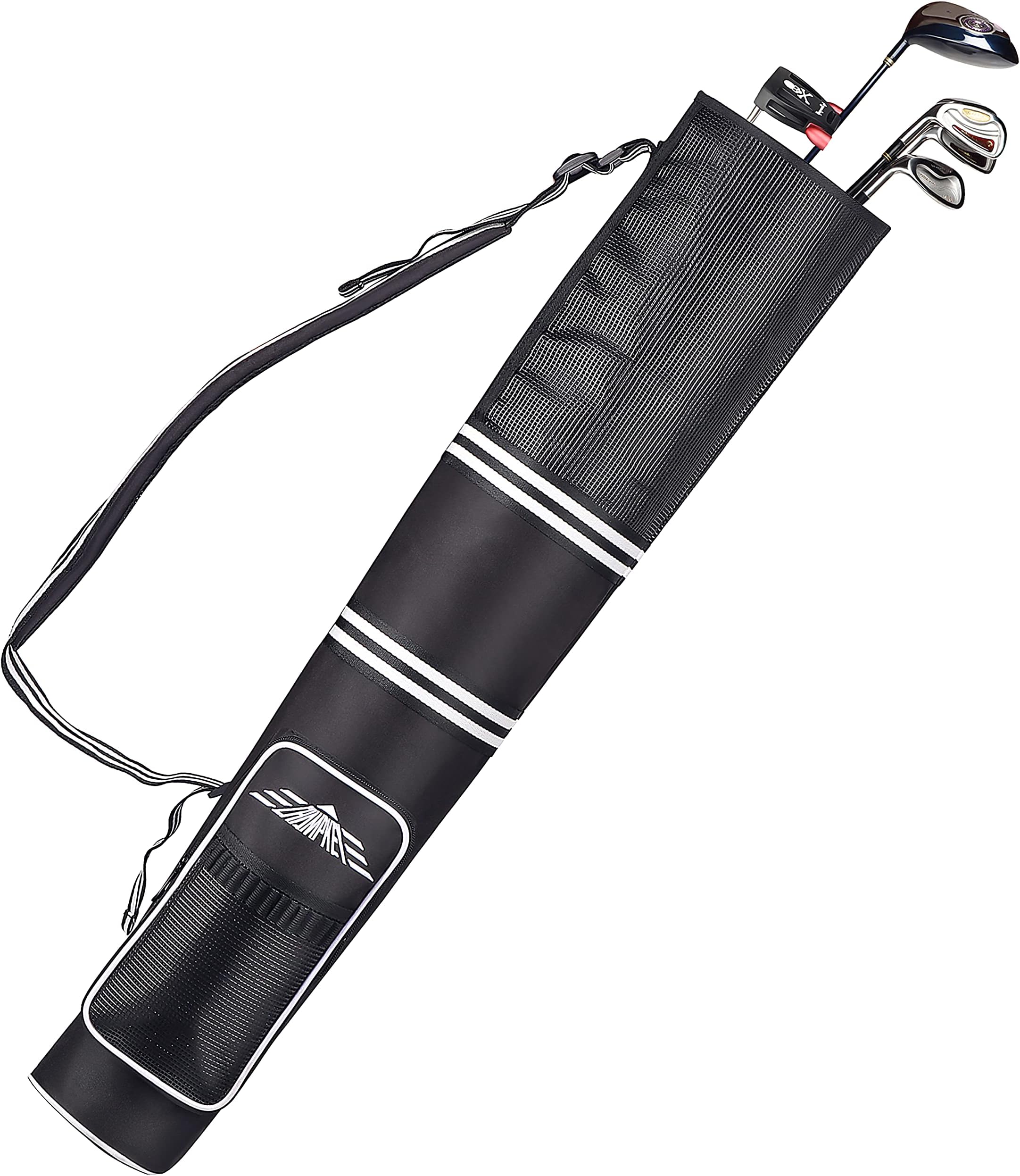 USA Golf Carry Bag - Lightweight Sunday Bag (Black)