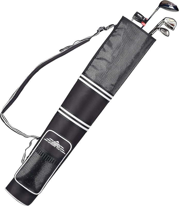 Professional Golf Sunday Bag (Carry 3-9 Clubs) - 6 Carry Pockets & Adjustable Sling Strap Golf Carry Bag Ideal for Golf Course & Travel