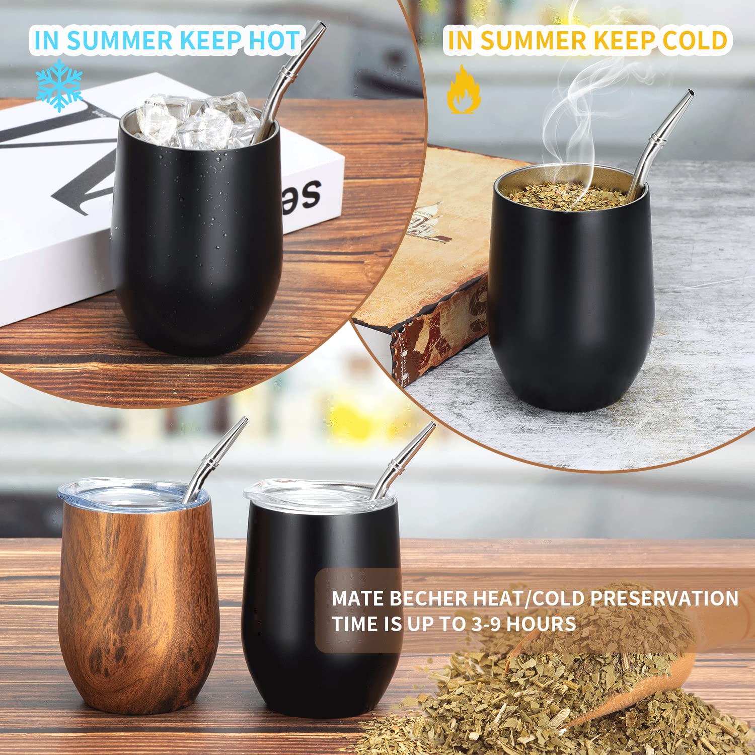 Bouteille thermos 350 ml en acier inoxydable à double paroi avec gobelet THERMOS