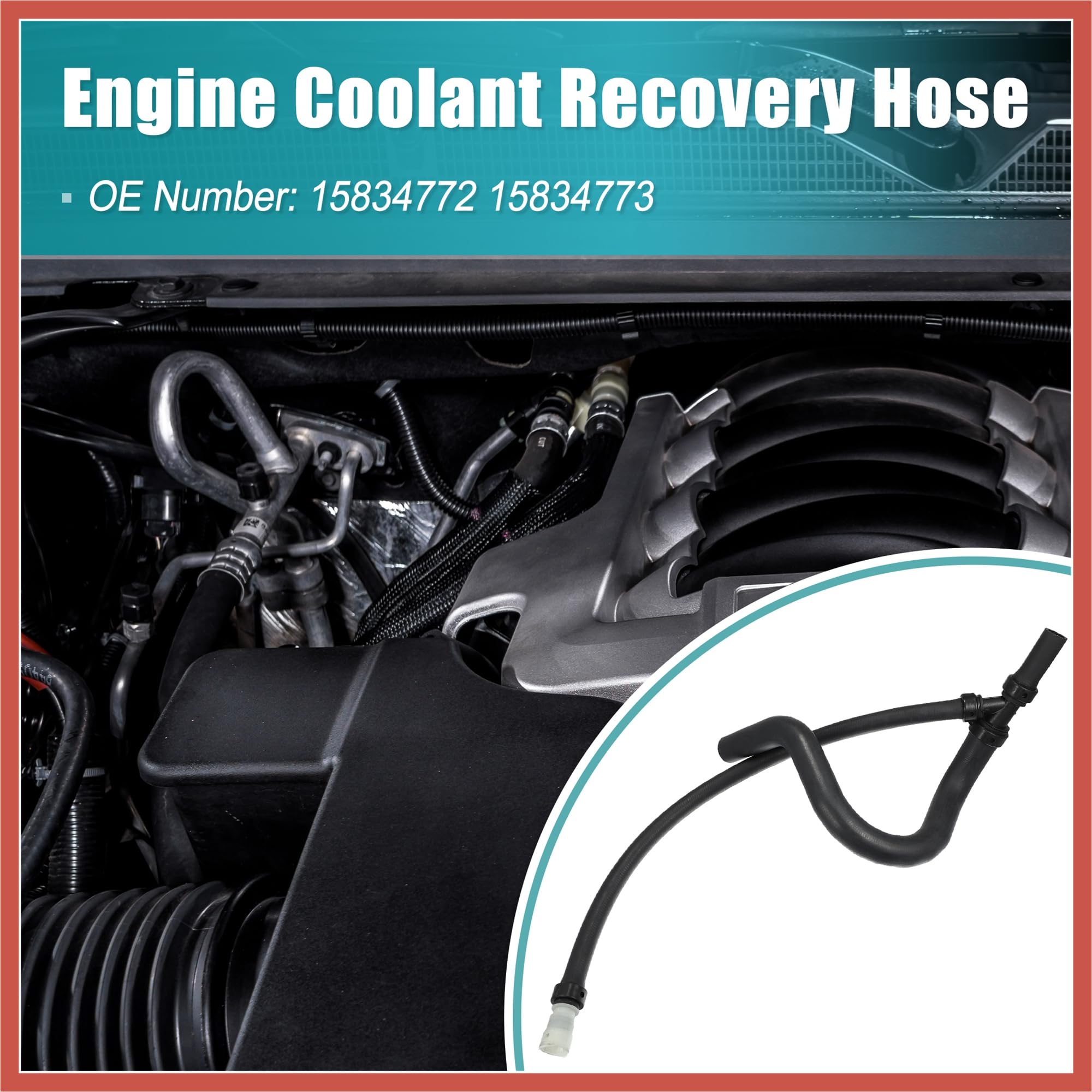 Engine Coolant Heater POWERWORKS Engine Lower Heater Outlet Hose