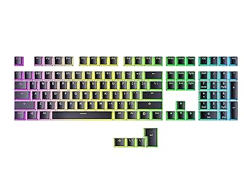 Amazon.com: Ranked Pudding PBT Keycaps | 112 Double Shot