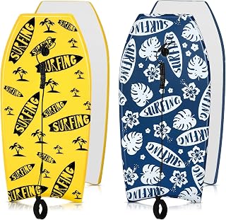 Blueweenly 2 Pcs Body Boards with Wrist Leash for Beach