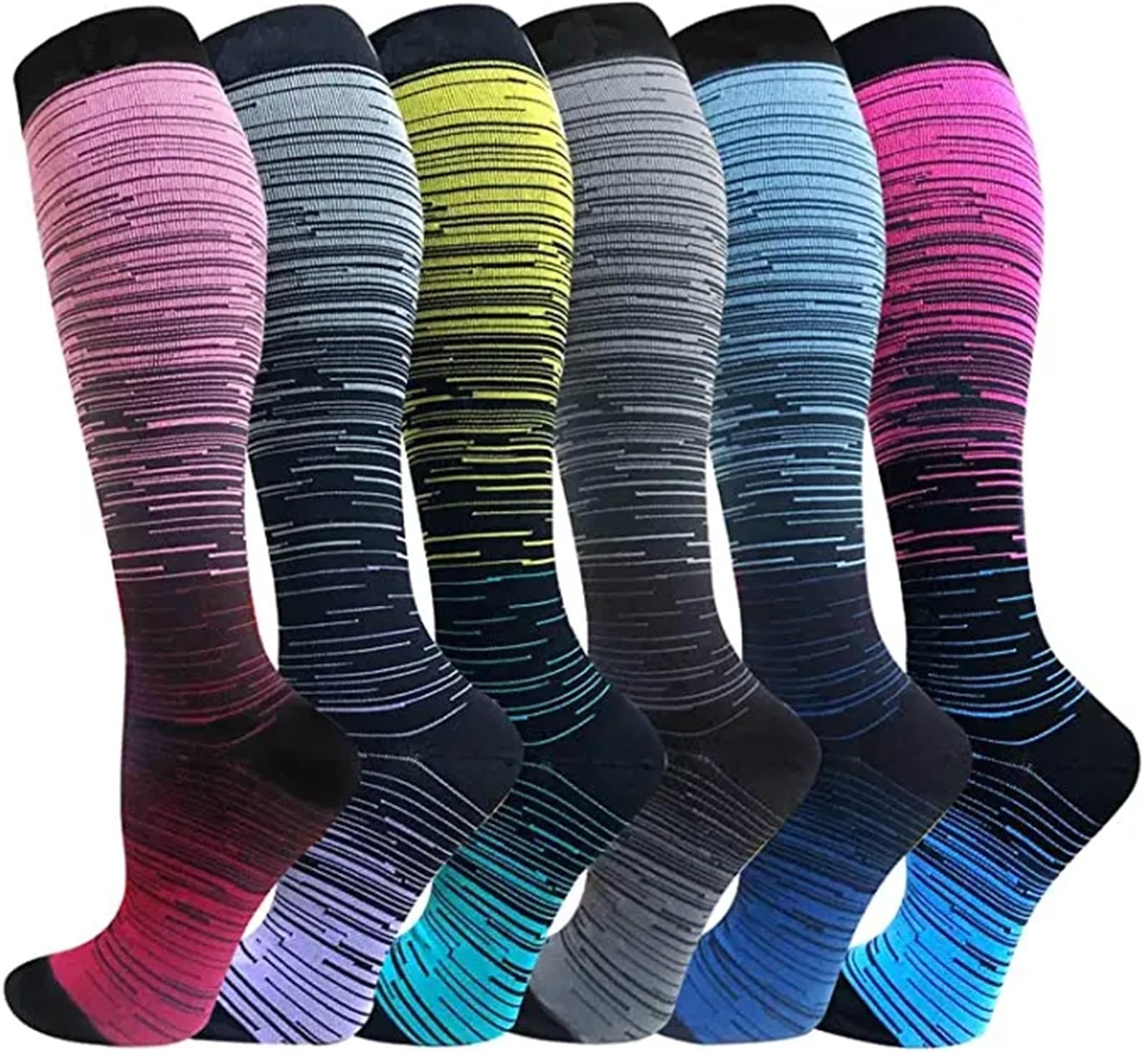Calze Da Compressione Calzini A Compressione For Leggings Da Corsa, Da Calcio, Unisex, For Adulti, Edition Network, Calzini Da Infermiere Rossi A Pressione, Da Uomo Per Atletica,Corsa,Ciclismo,Viaggi(