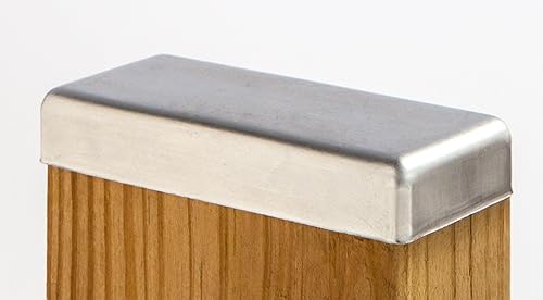 Miniatura 2 de Tapa de poste galvanizada estándar 2x4 (1-12" x 3-12") - Paquete de 2