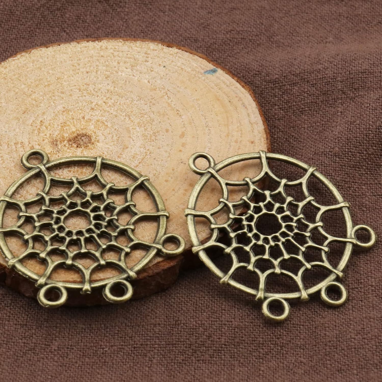 SING F LTD 50PCS Dreamcatcher Charms Pendants DIY Craft Jewelry Making Decorations Ornaments for Bracelet Necklace Keychain Crafting Findings Accessories - Image 6