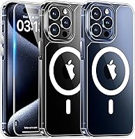 Vista 75 de TAURI Funda magnética 5 en 1 diseñada para iPhone 14 para iPhone 13, [compatible con MagSafe] con 2 protectores de pantalla + 2 protectores de lente