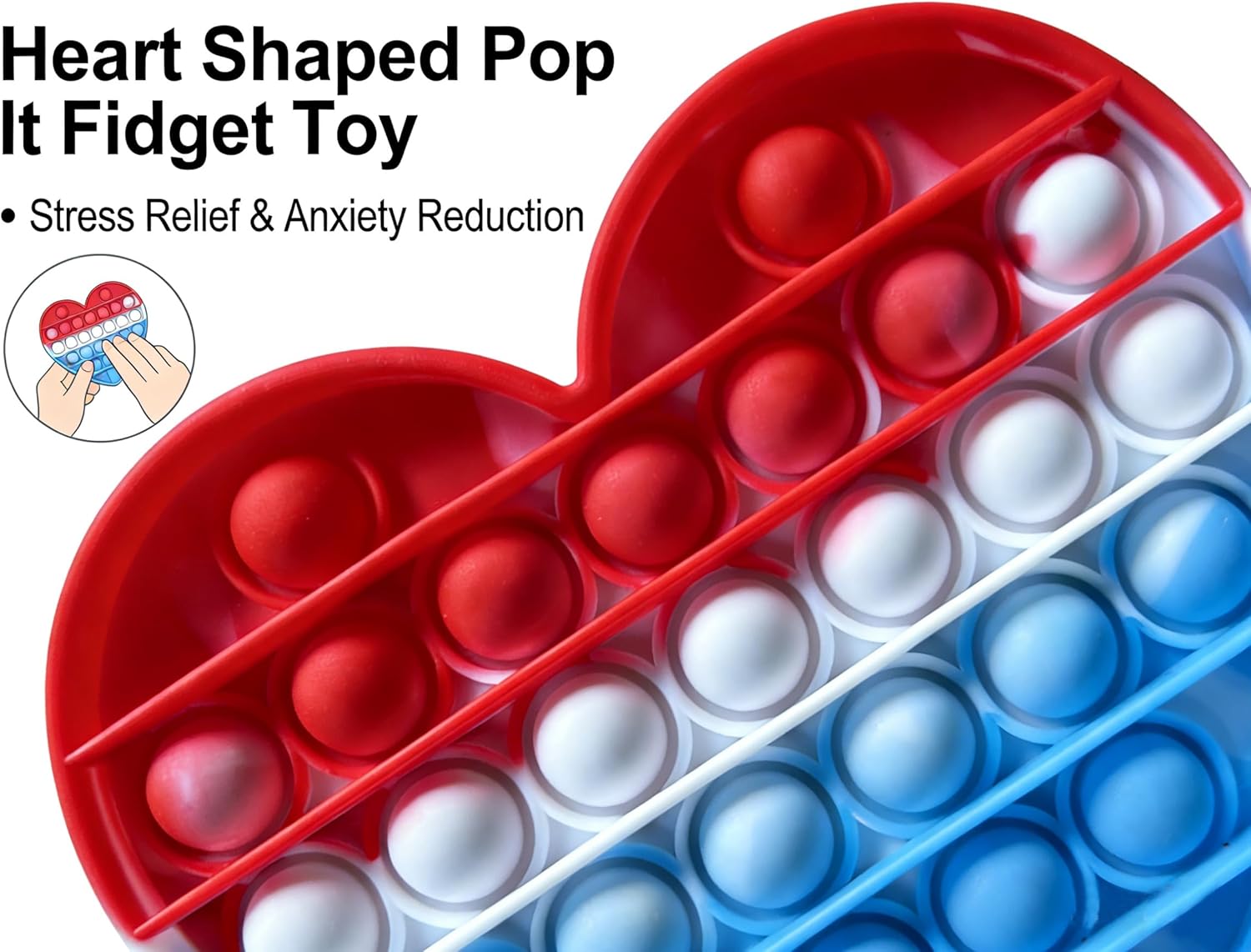 3PCS Rainbow Colors Pop Bubble Fidget Sensory Toys, Pop Fidget Toys,Pop Toy Bulk for Party Favor, Classroom Student Prizes Easter Basket Goodie Bag Stuffers Christmas Valentine Gift