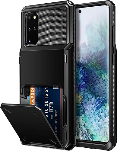 Vofolen Funda tipo cartera para Galaxy S20 para hombres y mujeres, con 4 ranuras para tarjetas de crédito, bolsillo trasero oculto, doble capa,