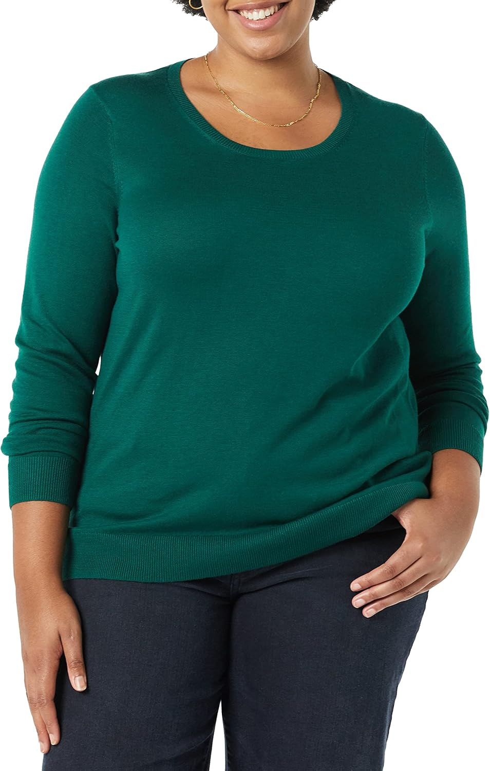 Amazon Essentials Women's Long-Sleeve Lightweight Crewneck Sweater (Available in Plus Size) - Image 4