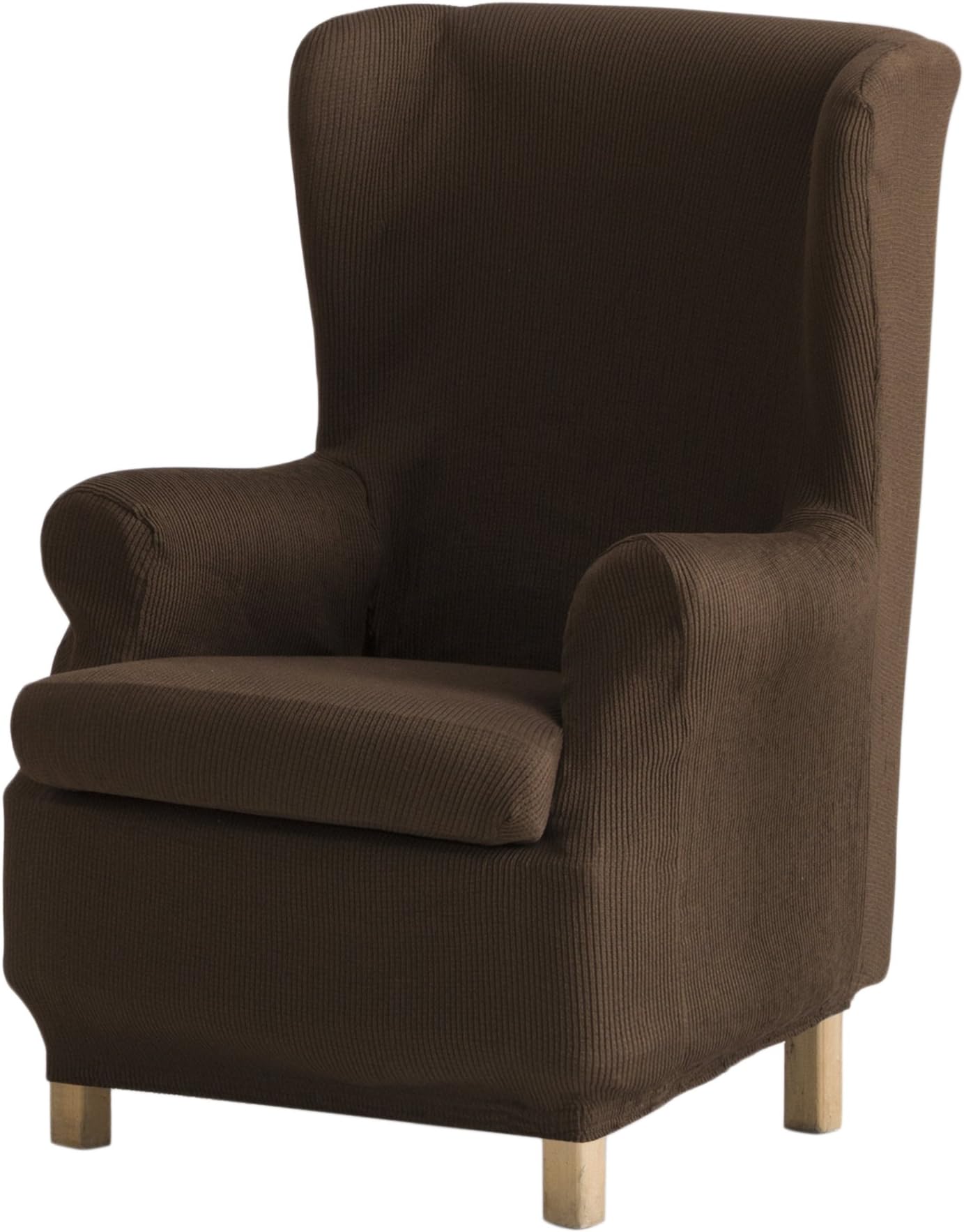 EysaUlises elastic wing chair sofa cover colour 07-brown, Polyester-Cotton, 37 x 5 x 29 cm
