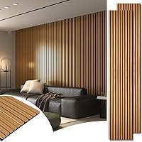 Vista 21 de Art3d Paneles acústicos de listones de madera de 6 piezas para decoración elegante y reducción de ruido, panel texturizado 3D para techo y pared