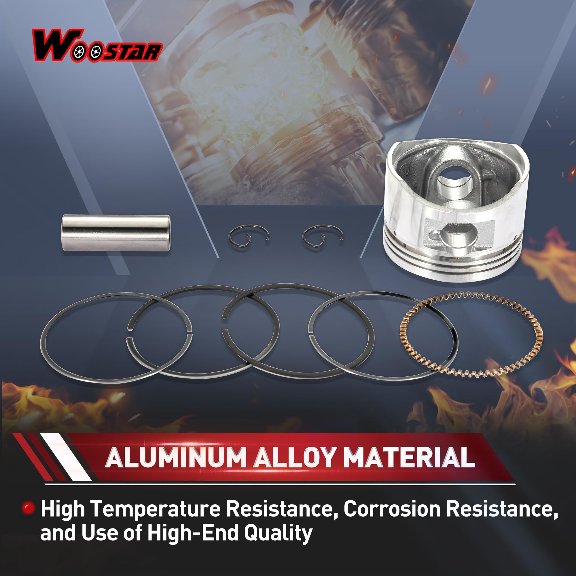 Amazon.com: WOOSTAR 54mm Piston Ring Kit Replacement for Venom X22