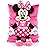 Jay Franco Disney Minnie Mouse 3D Snuggle Pillow - Super Soft - Measures 15 Inches (Official Disney Product)