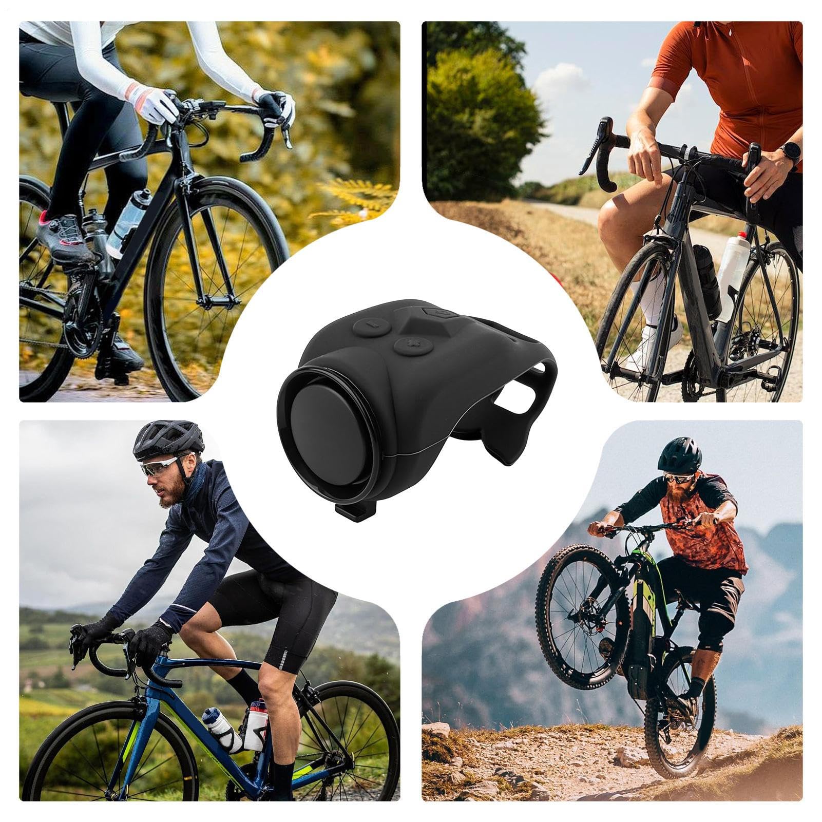 Elettronico Per Bicicletta - Campanello Impermeabile In Silicone Con 4 Toni | Avvisatore Potente Per Mountain Bike | Pers Bici Da Strada, Scooter, Pendolari, Escursionismo, Ciclismo