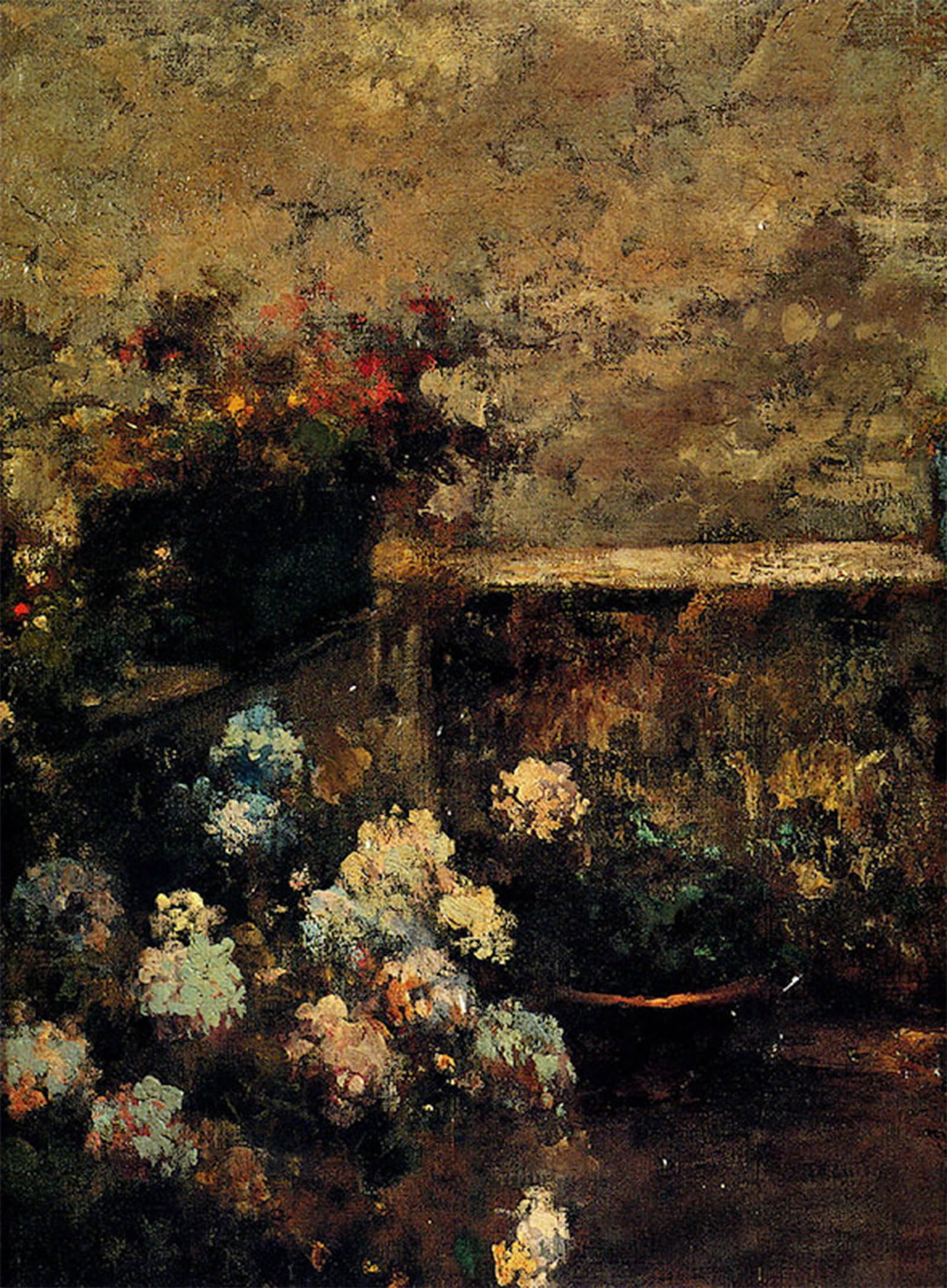 ARTXLXXBN Famous Painting Canvas Artwork Graffiti Print View of a Terrace by Vincenzo Irolli Portrait Canvas Image for Home Decor 60x90cm