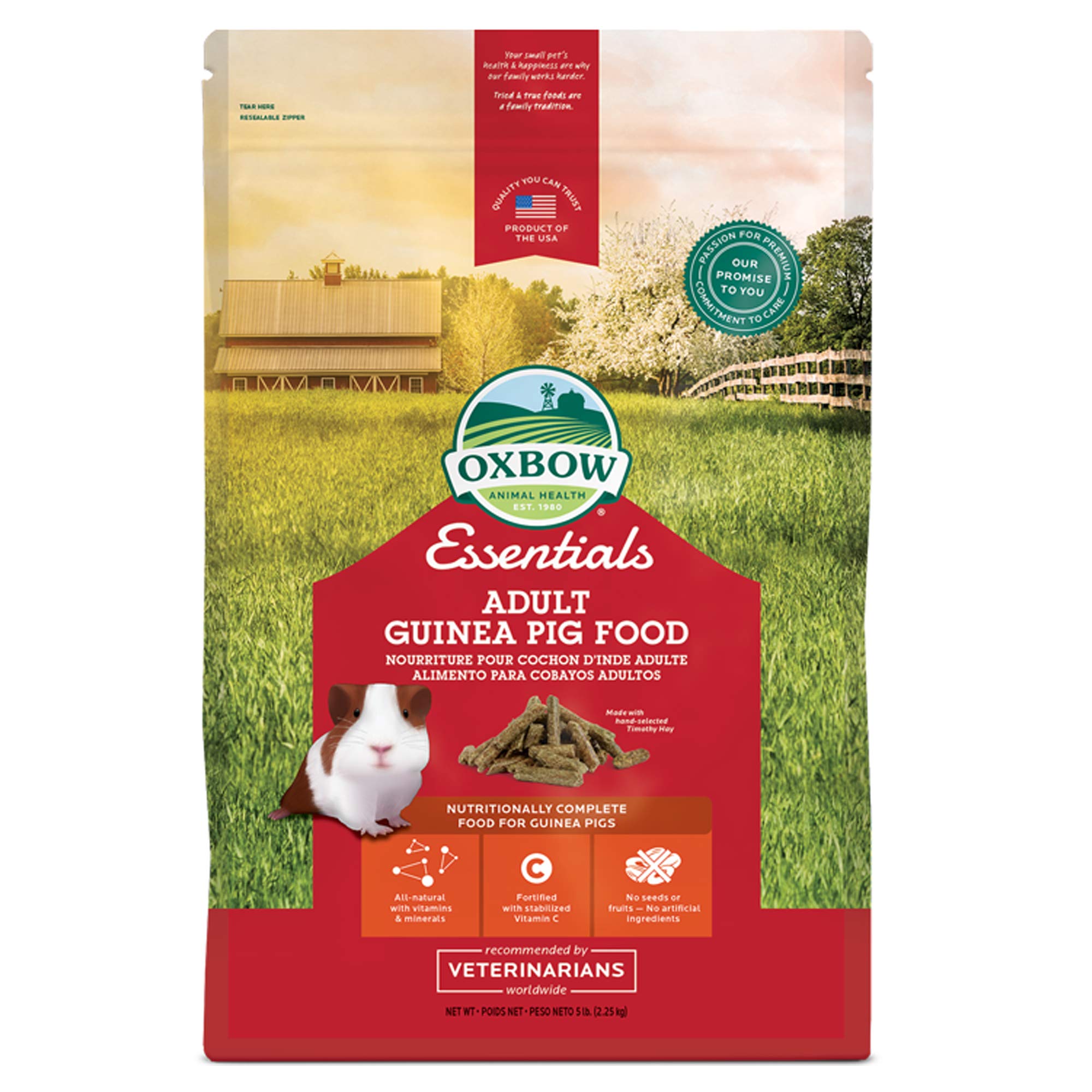 Oxbow Essentials Adult Guinea Pig Food 5 lb