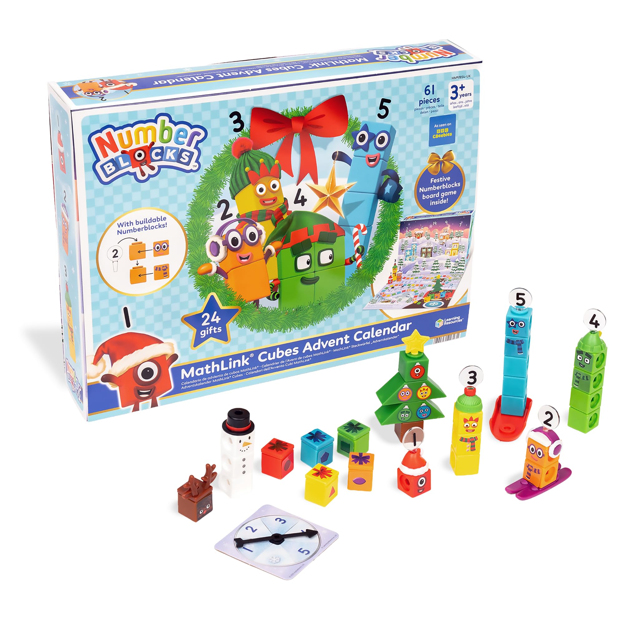 Learning Resources Numberblocks MathLink Cubes Advent Calendar, Ages 3+
