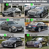 Vista 7 de Funda para coche compatible con Mercedes Benz Clase S S350 S450 S500 S550 S580 2006-2024, de 6 capas, 210T, a prueba de viento, para todo