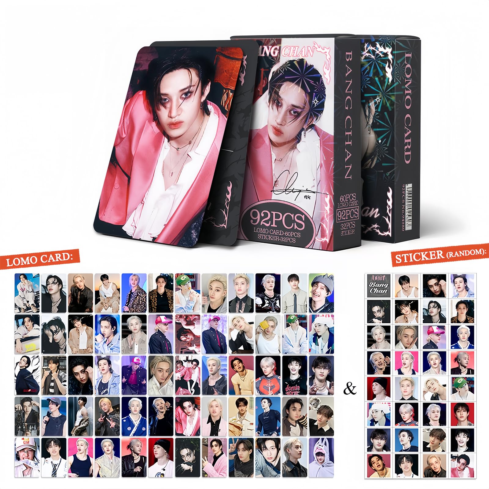 92 peças Stray Kids Bangchan Photocards DO IT Álbum Bang Chan