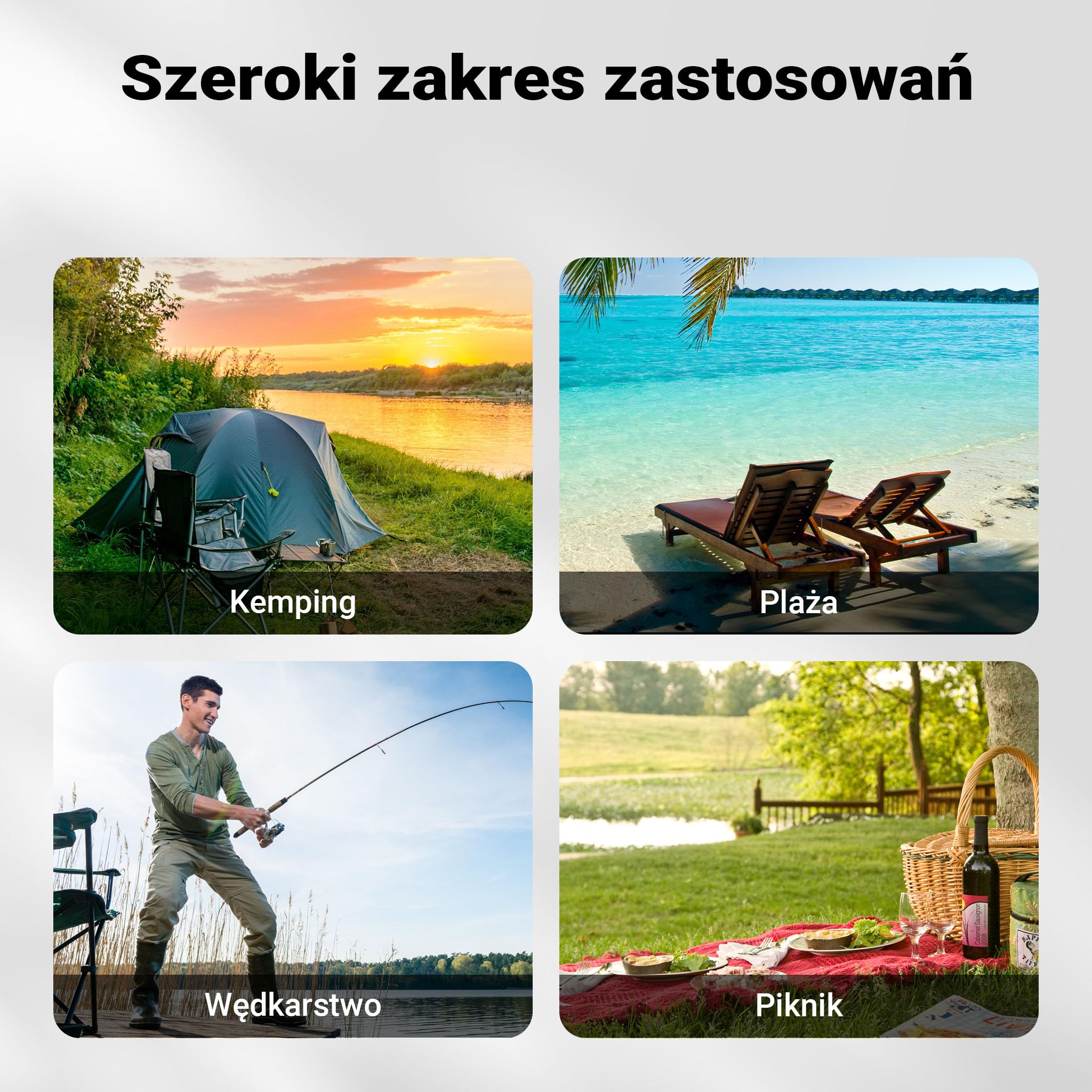 Wiltec Parasol wędkarski 250 cm z bokami i oknami, wodoodporny namiot parasolowy, duży parasol na ryby, sprzęt wędkarski dla ochrony przed wiatrem