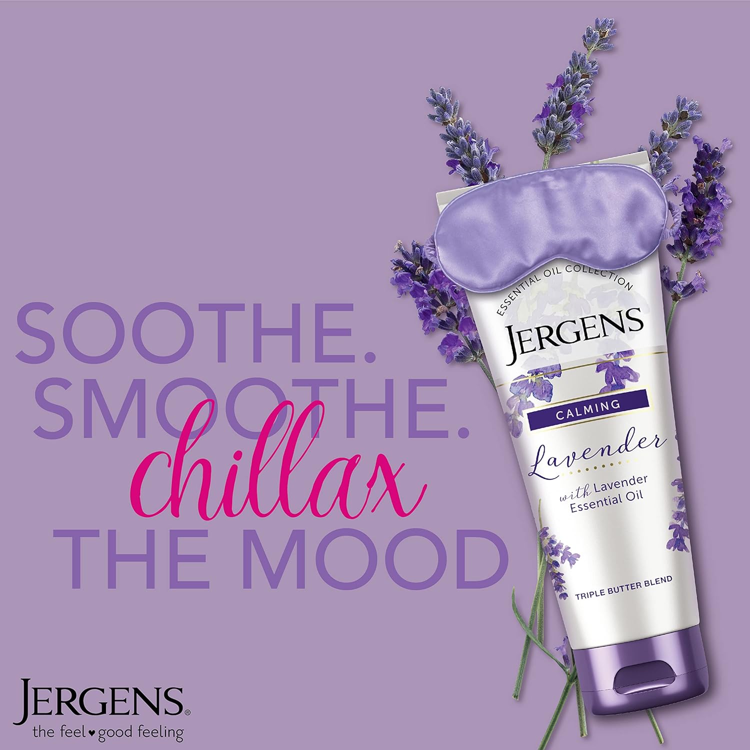 Jergens Lavender Body Butter Hand and Body Lotion, Moisturizer for Women, with Essential Oils for Indulgent Moisturization, 7 Ounce (Pack of 3) : Beauty & Personal Care