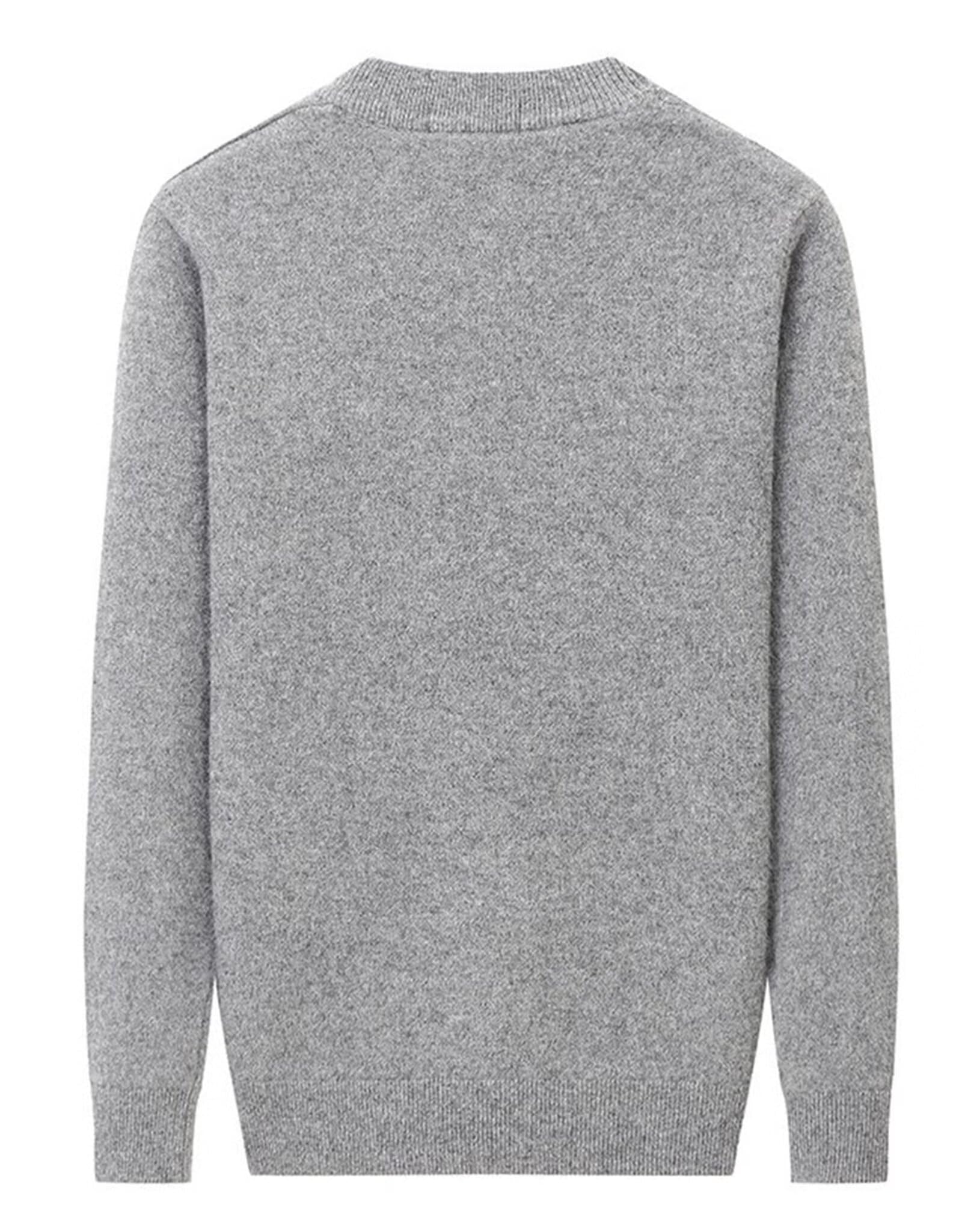 HNVAVQ 100% Cashmere Maglione Uomo Girocollo Caldo Inverno Elegante