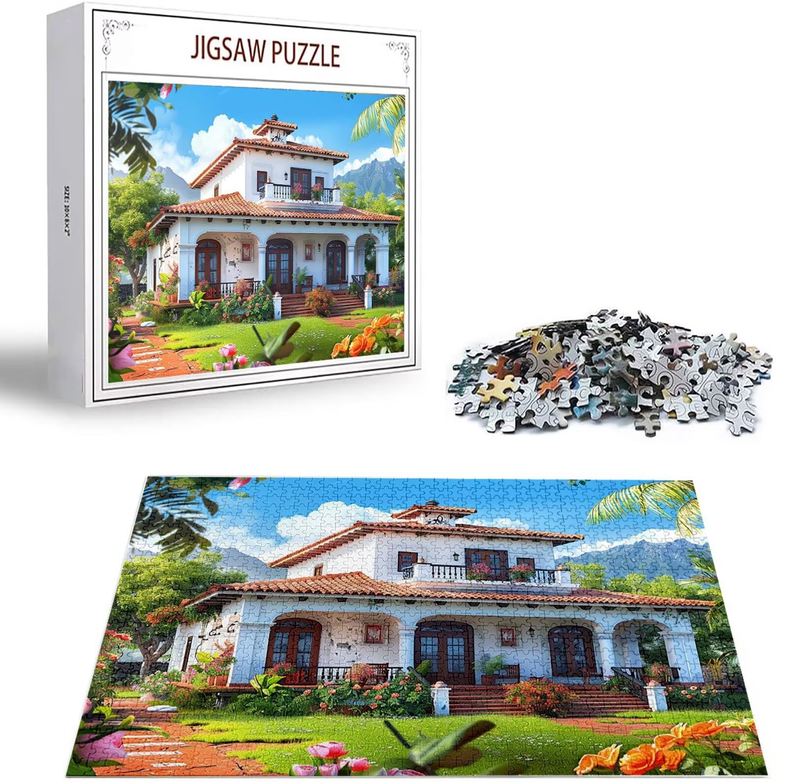 Puzzle 4000 sztuk dla dorosłych i młodzieży, 3 4 5 lat puzzle kwiat 6 7 8 lat zrównoważone gry edukacyjne z wysokiej jakości drewnianymi motywami dla dorosłych do zabawy dla dorosłych z zabawami