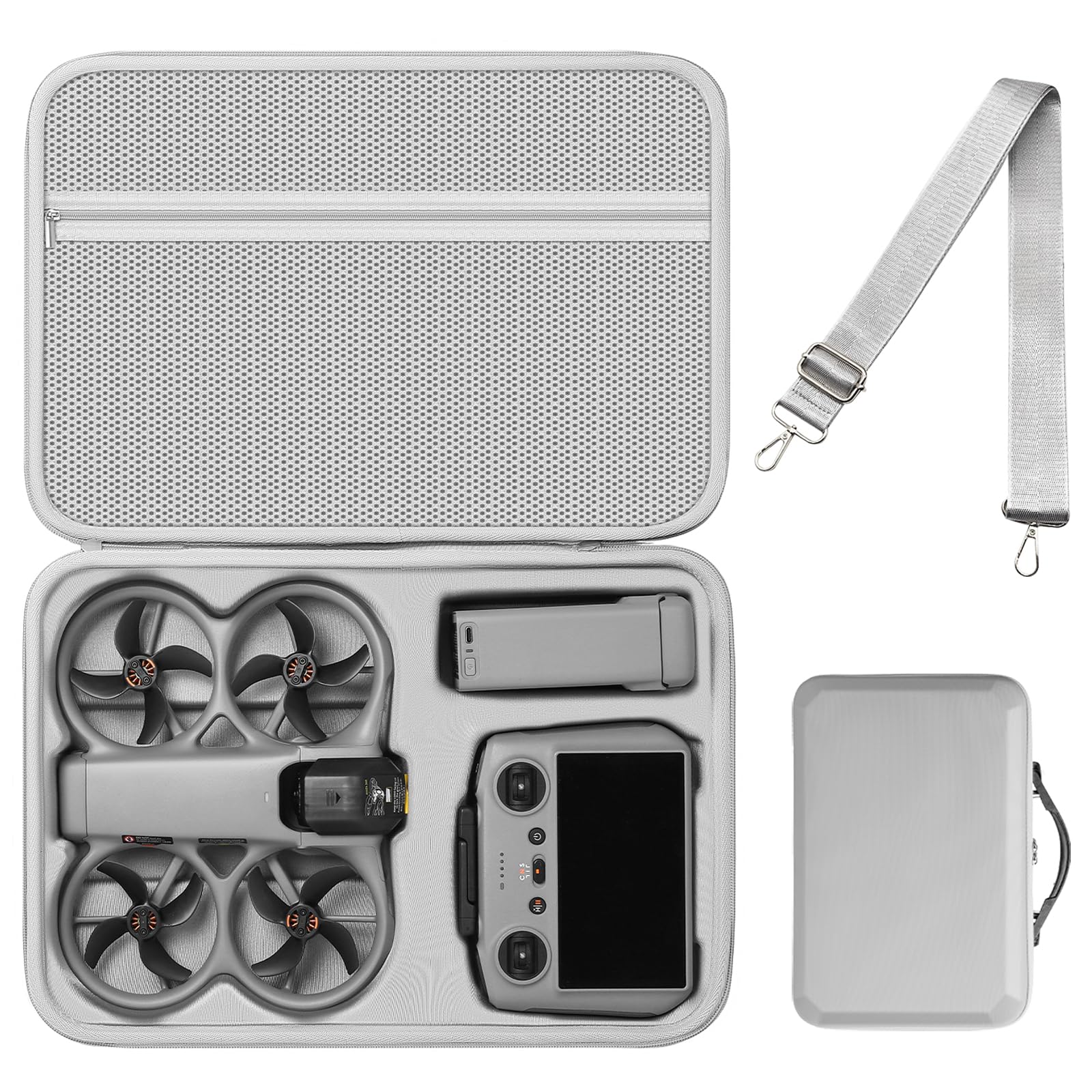 Tasche für DJI Avata 360 Case, Tragetasche für DJI Avata 360 Fly More Combo Zubehör, Kompakte Reisetasche für RC 2 Controlle/Akku Koffer, für Drone Aufbewahrung/Schutz