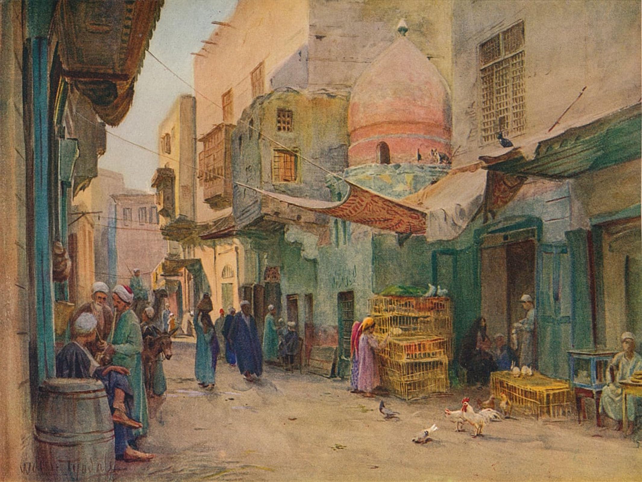 ARTXLXXBN Famous Art Print Poster Vintage Wall Art the Tomb of Sheykh Abd el deym by Walter Frederick Roofe Tyndale Canvas Art Poster for Home Decor 60x90cm