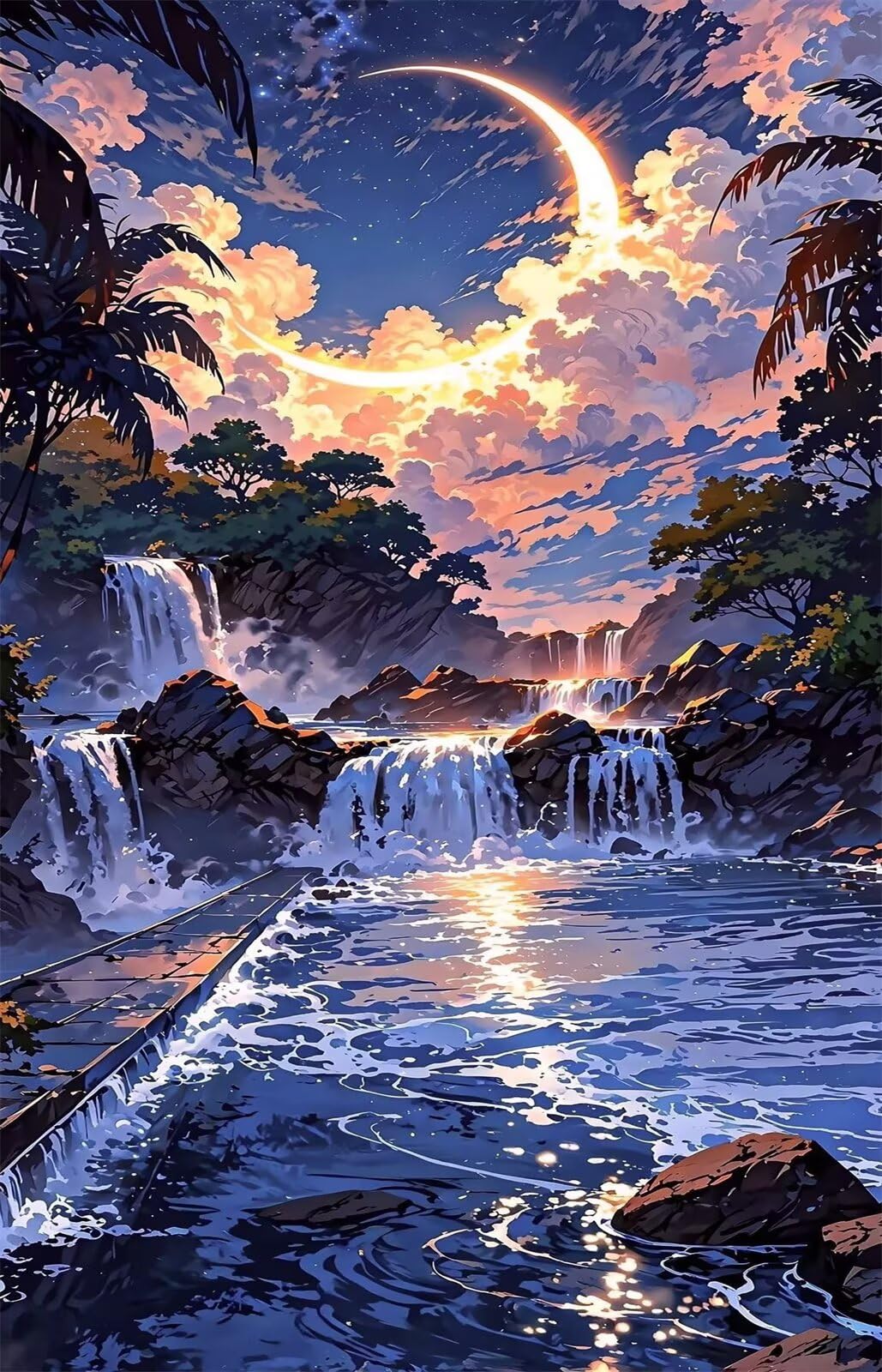 1314 Pezzi Puzzle Adulti Fiume Luna, Puzzle Impegnativo Decorazione Interna e Regalo