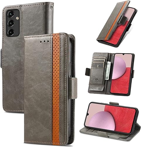 Miniatura 94 de Funda para Honor X7, Funda para Honor Play 30+ Plus Funda de piel sintética con ranuras para tarjetas Funda con soporte abatible Rojo