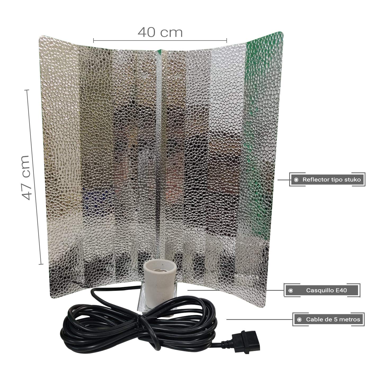 Kit Luminaire Culture TRAFIKA 600W - Ballast Numérique + Ampoule HPS + Réflecteur + Poulies