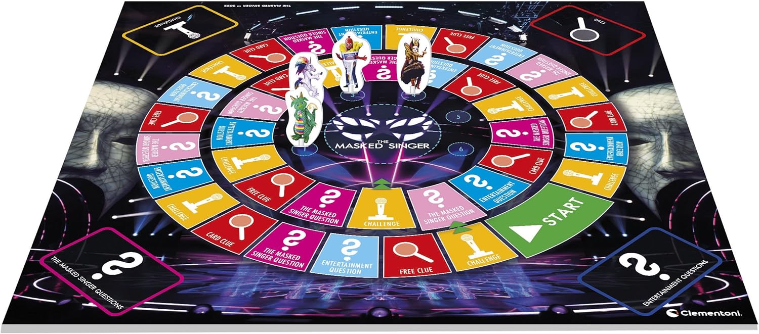Clementoni61342Masked Singerboard games for 8 years olds and older