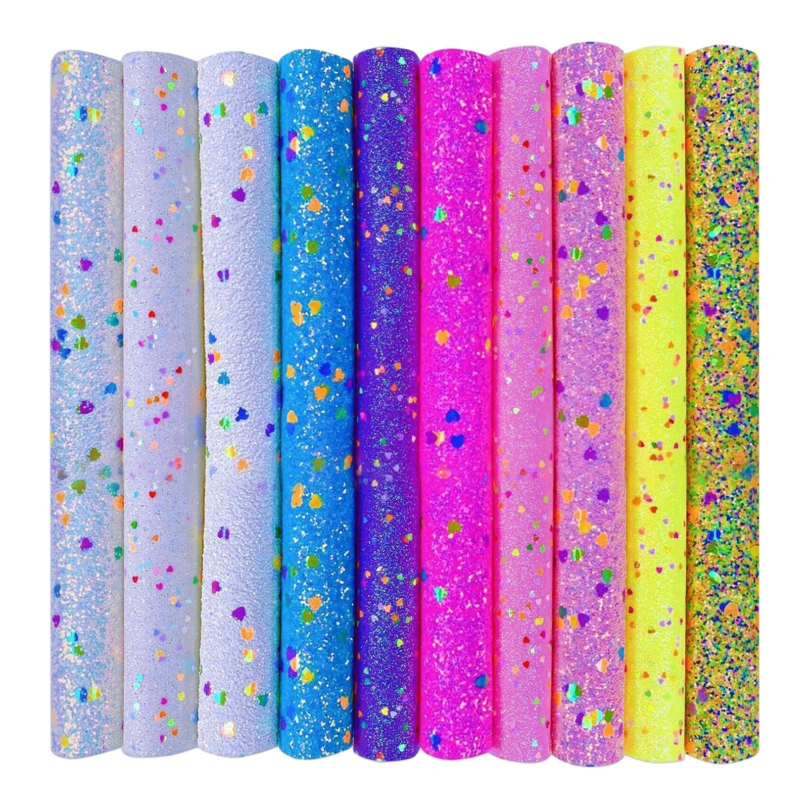 Feuilles A4 de Paillettes Brillantes pour Artisanat et Déco