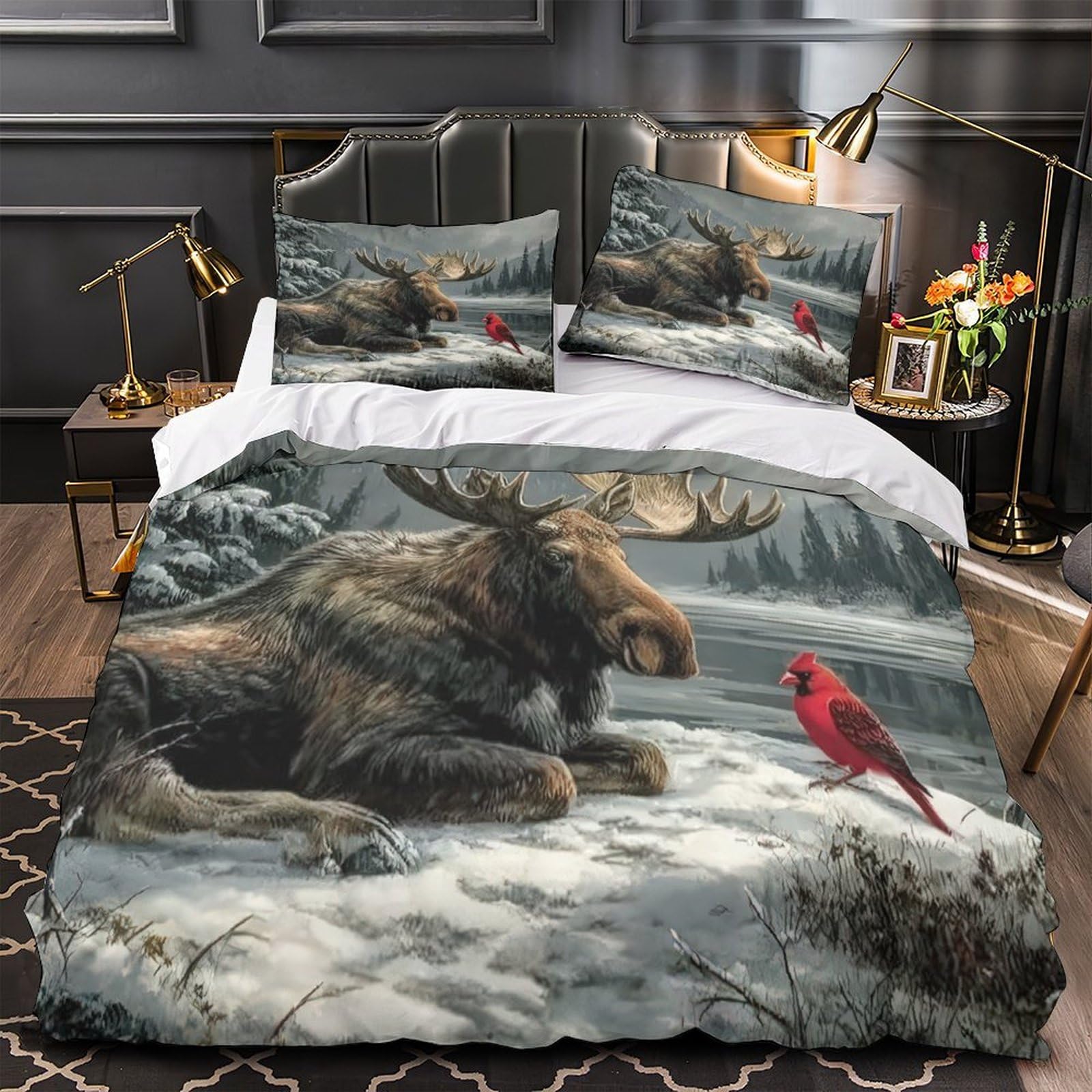Housse de couette original dans la neige 140x200 microfibre