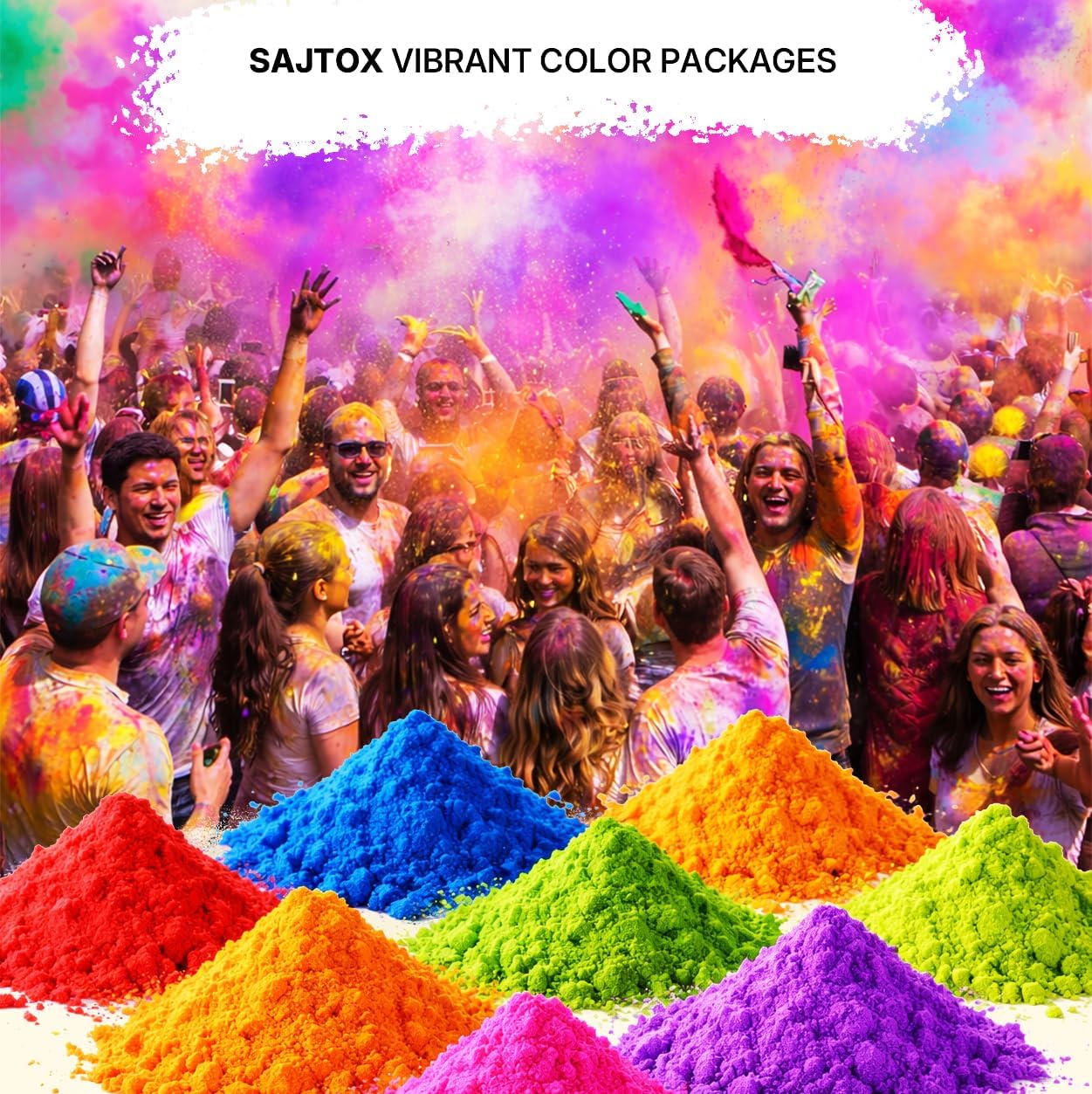 Color Powder 10 lb Bulk Pack (2 x 5 lb Bags) – Blue & Pink for Gender Reveal, Color Run, Holi Festival, Photoshoot & Outdoor Party Events (Blue)