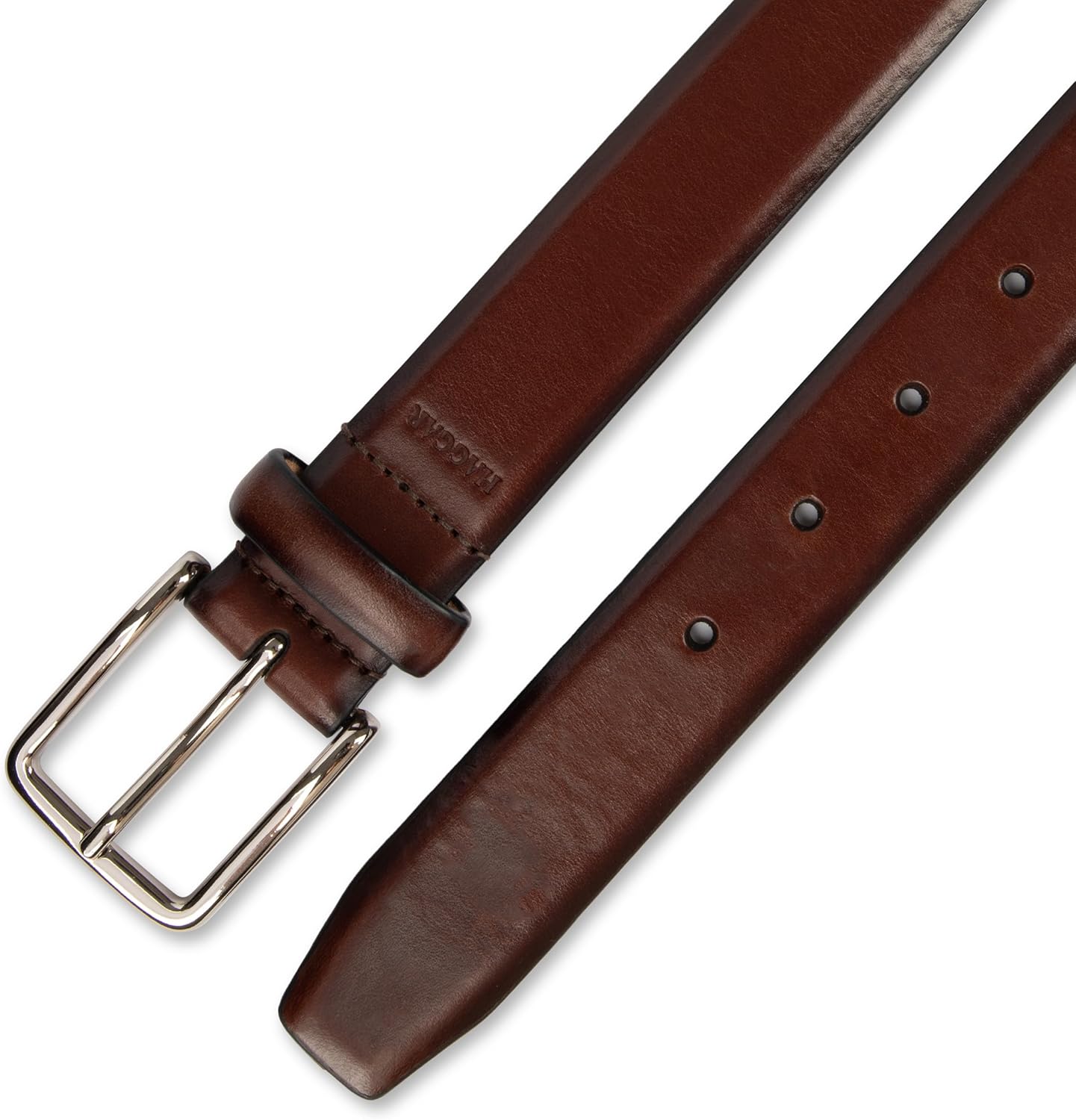 Haggar mens Leather Dress Belt for Suits and Pants - Classic, Formal, Business, Work - Image 5