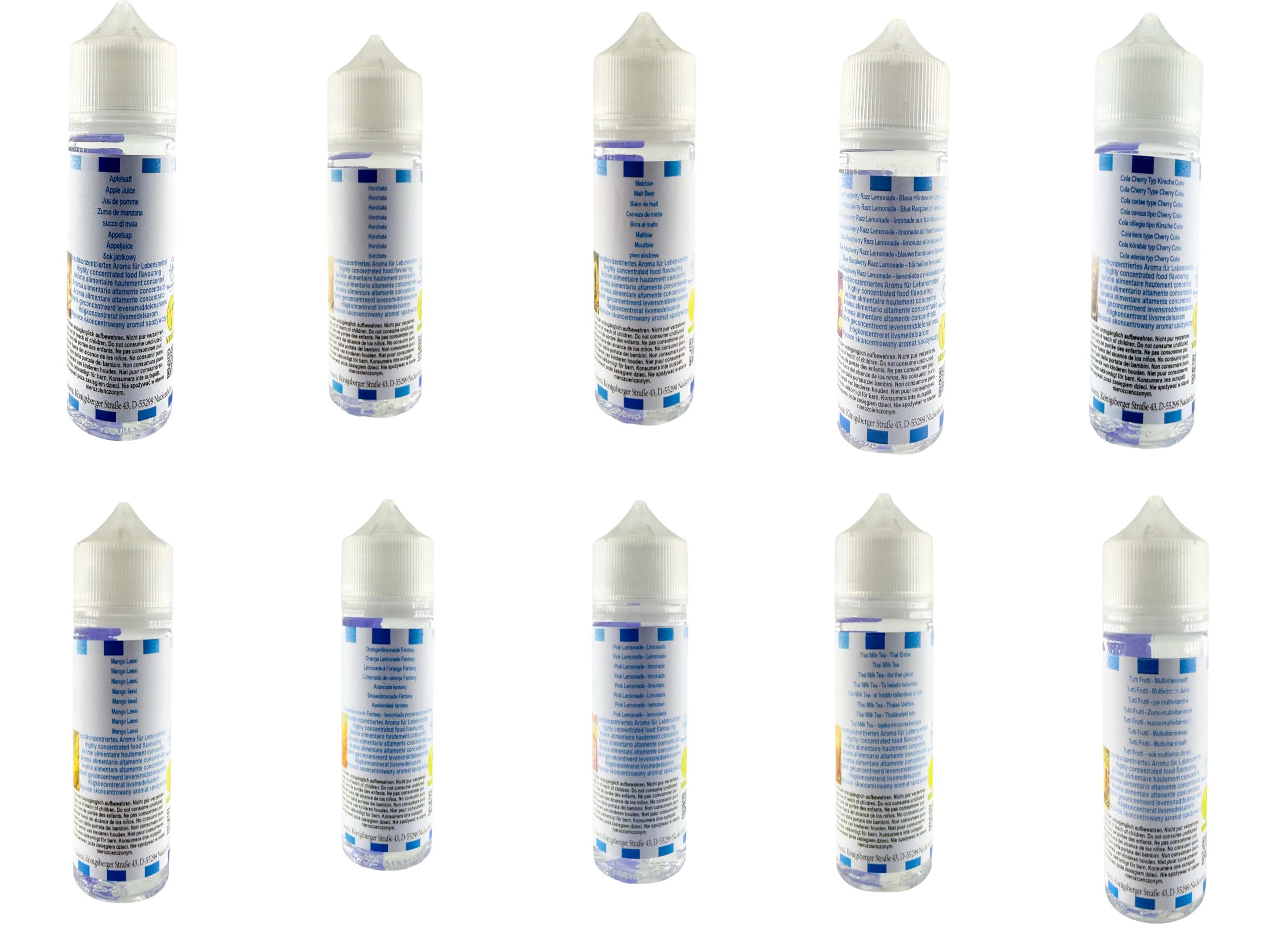 Soft Sips Edition - Kolekcja Sasami Signature - Zestaw 10 x 10ml koncentratów aromatów - Wegańskie